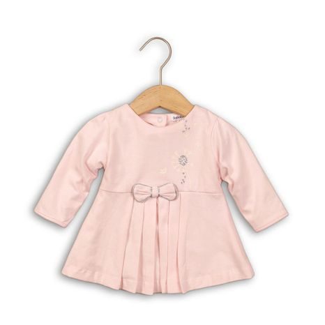 Šaty dojčenskej s mašľou, Minoti, DANDELION 1, růžová