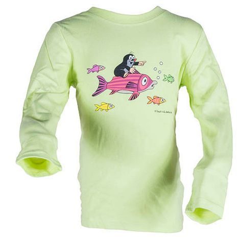 tričko dievčenské KRTKO FISH, Pidilidi, 2016, zelená