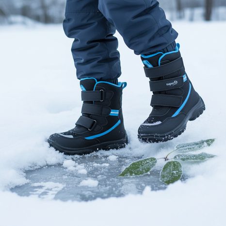 BOCANCI DE IARNĂ PENTRU BĂIEȚI SNOWCAT GTX, SUPERFIT, 1-000023-0000, ALBASTRU