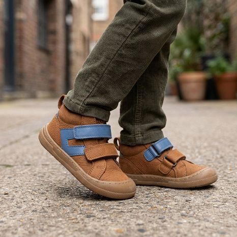 CHLAPČENSKÉ CELOROČNÉ ČLENKOVÉ BAREFOOT TOPÁNKY MALY F COGNAC FRODDO G2130380-1