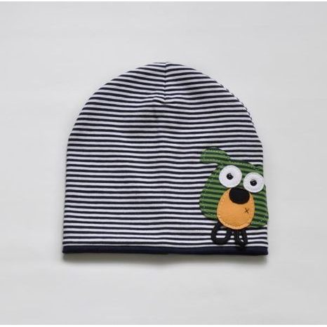 CHLAPECKÁ ČEPICE TMAVĚ MODRÝ PRUH, MODRÁ, BULDOČEK, YELLOW VIOLET, YV0010, MODRÁ