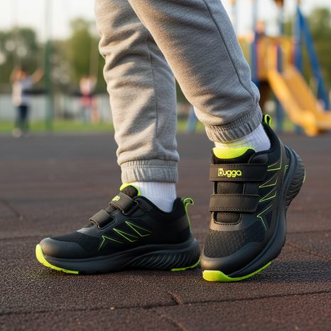 PANTOFI OUTDOOR PENTRU COPII CU ARICI BUGGA SOLIS BLACK B00204-10