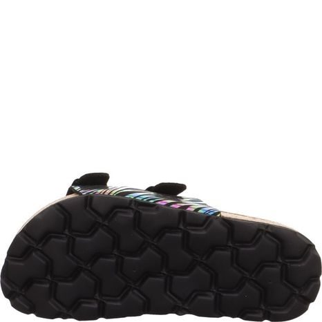 DĚTSKÉ KORKOVÉ PANTOFLE SUPERFIT FOOTBAD BLACK 1-800111-0090