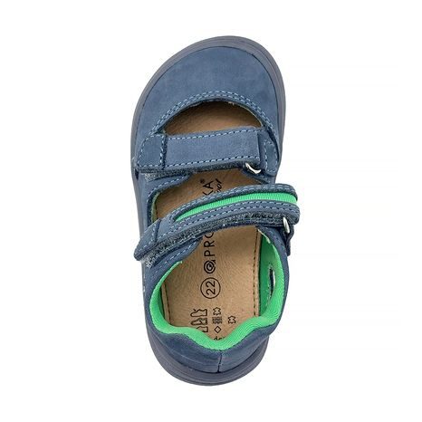 CHLAPČENSKÉ BAREFOOT SANDÁLE PROTETIKA NERY DENIM TMAVOMODRÉ