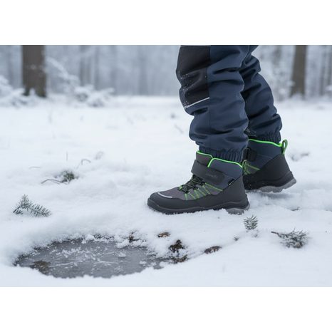 CHLAPECKÉ ZIMNÍ BOTY JUPITER GRAY/LIGHT GREEN GORE-TEX, SUPERFIT, 1-000055-2000