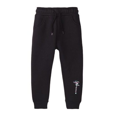 Pantaloni de trening pentru fetițe, Minoti, 8GFJOG 1, negru