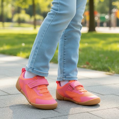 DIEVČENSKÉ BAREFOOT TENISKY VENTO PINK/ORANGE SUPERFIT 1-008203-5510