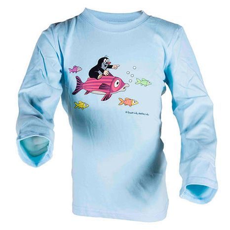 Tricou pentru băieți KRATEK FISH BLUE, Pidilidi, 2015, albastru deschis