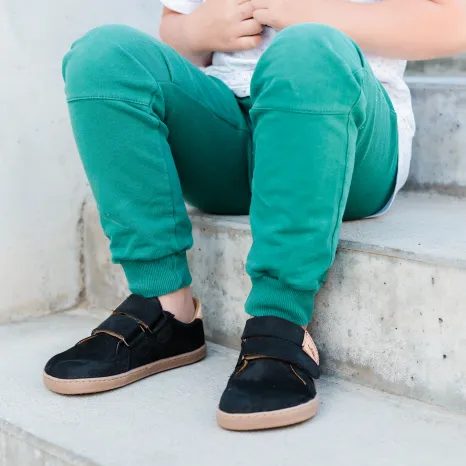 BAREFOOT DĚTSKÉ TENISKY PEGRES, BF54, ČERNÁ