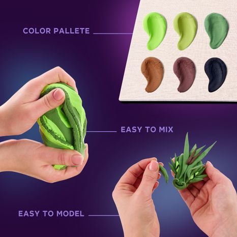 SADA BAREVNÉ SAMOSCHNOUCÍ HMOTY V ZEMITÝCH ODSTÍNECH V BALENÍ