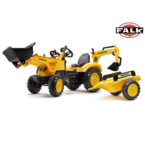 FALK Komatsu pedálos traktor 2086Y, Falk, W014095