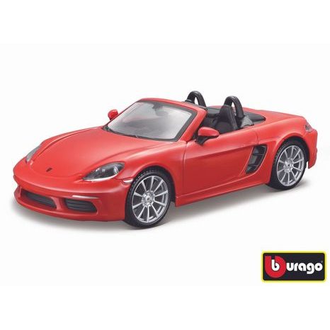 BBugo 1:24 Porsche 718 boxster narancs, bburago, w007340