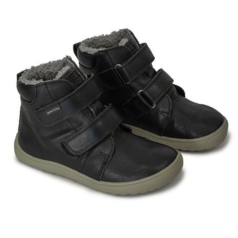 CHLAPECKÉ ZIMNÍ BAREFOOT BOTY DARYK BLACK, PRO-TEX, PROTETIKA, ČERNÁ