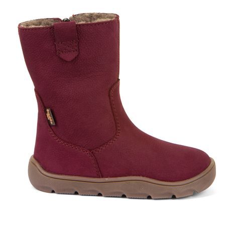 DÍVČÍ ZIMNÍ BAREFOOT KOZAČKY  ZERU TEX BOOT BORDEAUX G3160257-6