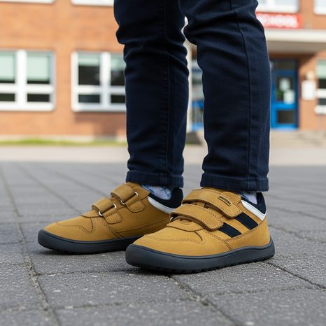 CHLAPČENSKÉ BAREFOOT TENISKY PROTETIKA VESTON CAMEL HNEDÉ