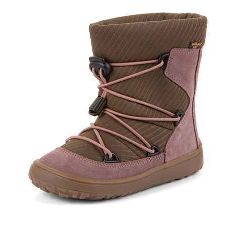 DIEVČENSKÉ ZIMNÉ BAREFOOT TOPÁNKY TEX TRACK WOOL DARK PINK FRODDO G3160251-15