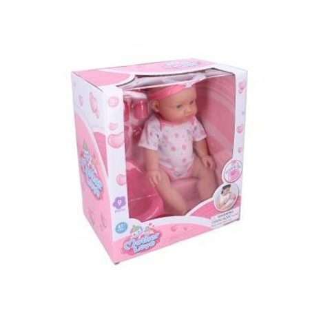 Set păpușă bebe ce face pipi 41 cm, WIKY, 105298