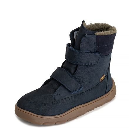 CHLAPECKÉ ZIMNÍ BAREFOOT BOTY ZERU TEX WINTER DARK BLUE, FRODDO, G3160240, TMAVĚ MODRÁ