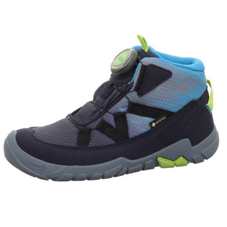 FIÚ EGÉSZ ÉVES BAREFOOT CIPŐ TRACE BLUE/ LIGHT GREEN GTX SUPERFIT 1-006040-8010