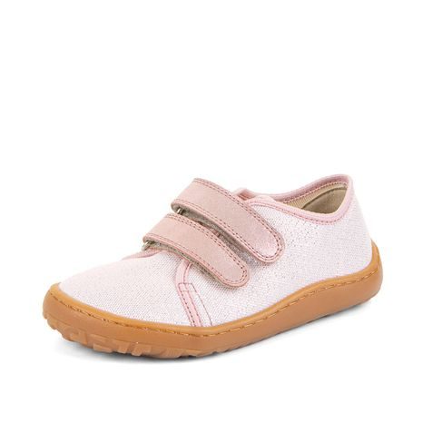 DIEVČENSKÉ PLÁTENÉ BAREFOOT TENISKY CANVAS PINK SHINE FRODDO G1700440