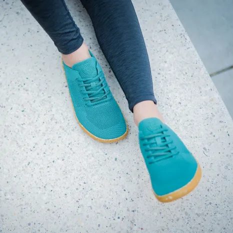 DÁMSKE ŠPORTOVÉ TENISKY GROUNDIES ACTIVE KNIT JADE, TYRKYSOVÉ