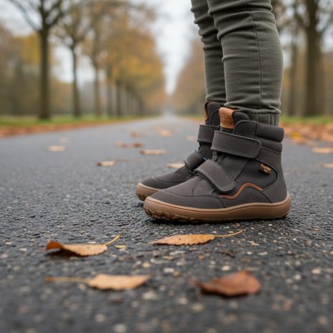 DĚTSKÉ ZIMNÍ BAREFOOT BOTY TEX WINTER TL GREY FRODDO G3160247-5T