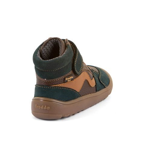 CHLAPČENSKÉ CELOROČNÉ ČLENKOVÉ BAREFOOT TOPÁNKY TEX GO BROWN+ FRODDO G3110265-17