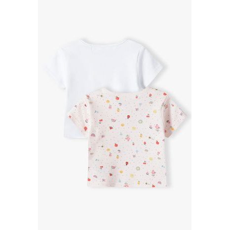 TRICOU CU MÂNECĂ SCURTĂ PENTRU COPII 2PACK, MINOTI, TULIP 2, FETIȚĂ