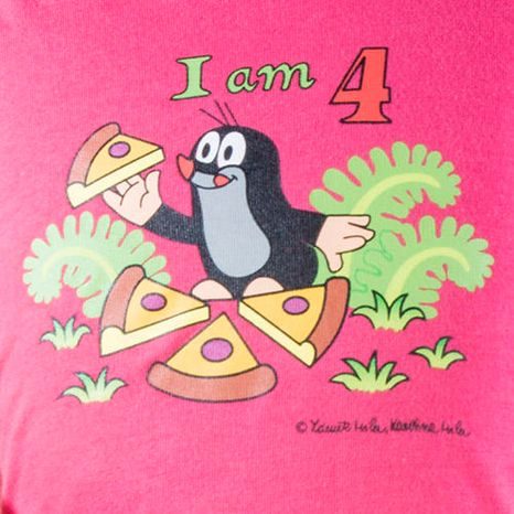TRIČKO DÍVČÍ KRTEK IAM, PIDILIDI, 2002-04-06-08-10-12, RŮŽOVÁ