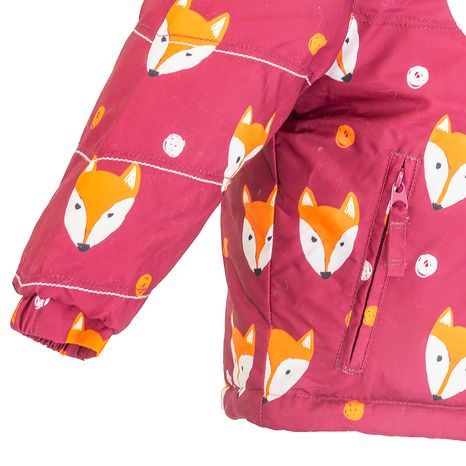 ZIMNÁ DIEVČENSKÁ BUNDA S KOŽUŠINOU, PIDILIDI, PD1143-16, BORDOVÁ