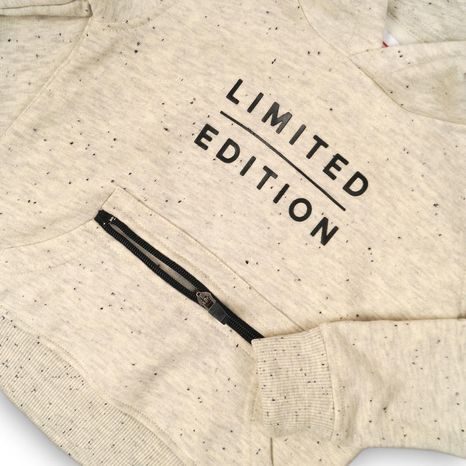 MIKINA CHLAPECKÁ S KAPUCÍ, MINOTI, LIMIT 13, BÉŽOVÁ