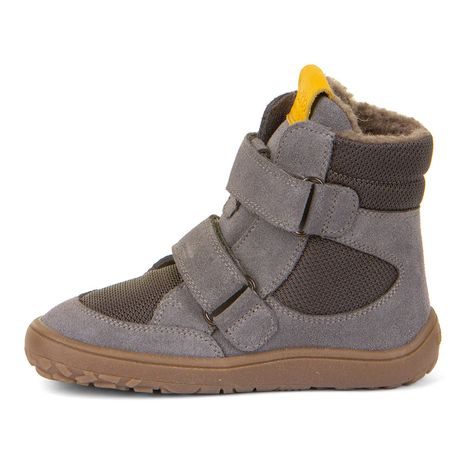 DĚTSKÉ ZIMNÍ BAREFOOT BOTY TEX WINTER GRAY, FRODDO, G3160233-3, ŠEDÁ