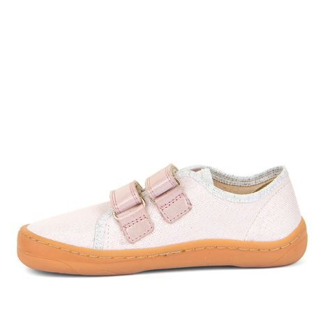 DÍVČÍ BAREFOOT TENISKY CANVAS PINK SHINE FRODDO G1700379 RŮŽOVÁ