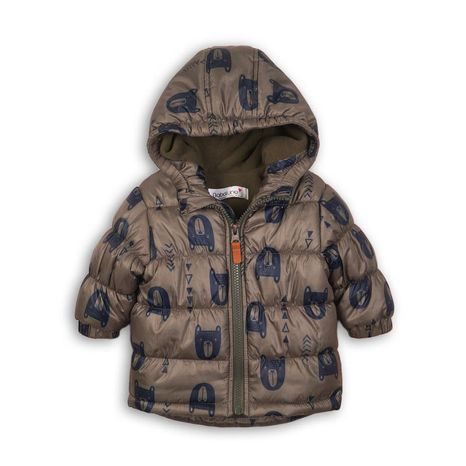 BUNDA CHLAPECKÁ ZIMNÍ PUFFA, MINOTI, ADVENTURE 2, HNĚDÁ