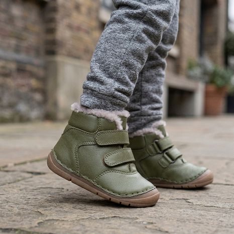 DĚTSKÉ ZIMNÍ BOTY FLEXIBLE PAIX UP WINTER OLIVE FRODDO G2110143-22