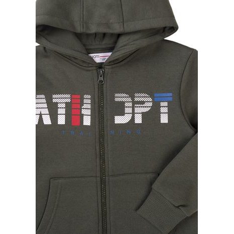 HANORAC CU GLUGĂ PENTRU BĂIEȚI, MINOTI, 7BZTHRU 6, KAKI