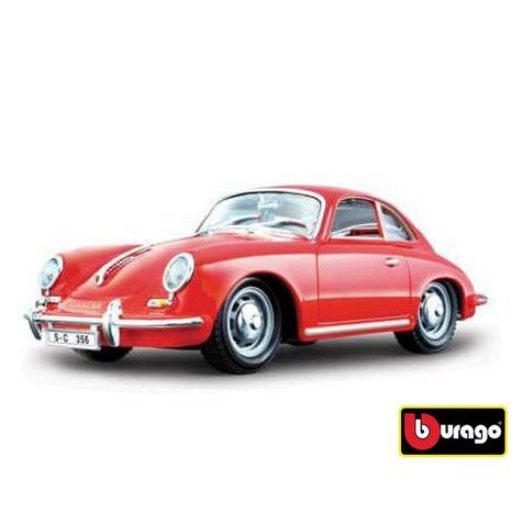 Bourugo 1:24 Porsche 356b Coupe (1961) piros, bburago, w007338