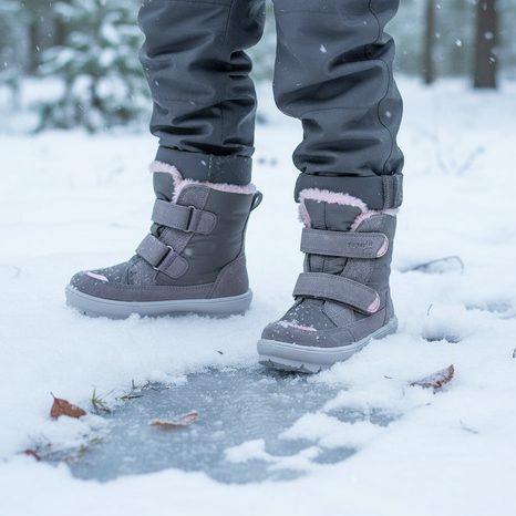 DÍVČÍ ZIMNÍ BOTY FLAVIA GRAY/PINK GORE-TEX, SUPERFIT , 1-000216-2000, ŠEDÁ