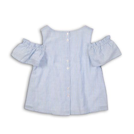 BLUZĂ DE BUMBAC PENTRU FETE, MINOTI, HYDRANGEA 11, ALBASTRU