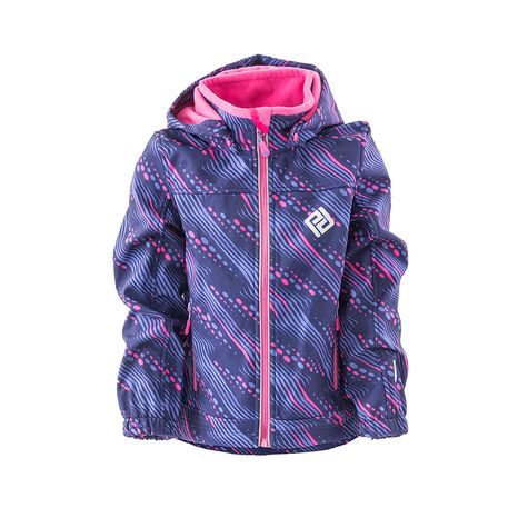 BUNDA SOFTSHELLOVÁ DÍVČÍ S KAPUCÍ, PIDILIDI, PD1102-01, RŮŽOVÁ