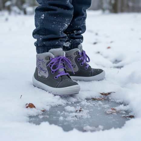 DÍVČÍ ZIMNÍ BOTY GROOVY, SUPERFIT, 1-00312-06, ŠEDÁ