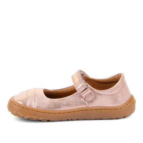 LÁNY BAREFOOT BŐR BALERINA CIPŐ MARY J PINK/GOLD FRODDO G3140195-1