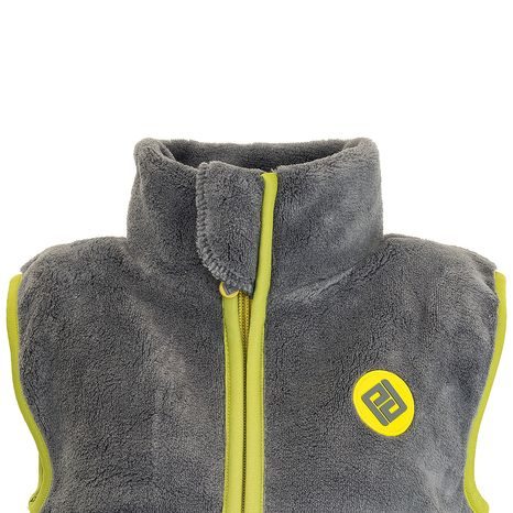 VESTA DĚTSKÁ CHLUPATÁ SE STOJÁČKEM, PIDILIDI, PD1140-09, ŠEDÁ