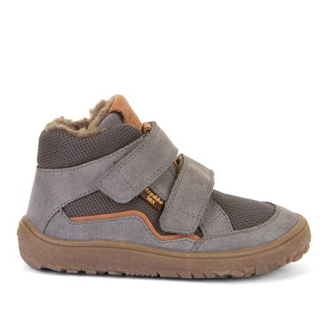 DĚTSKÉ ZIMNÍ BAREFOOT BOTY TEX WOOL GRAY, FRODDO, G3110254-3W, ŠEDÁ