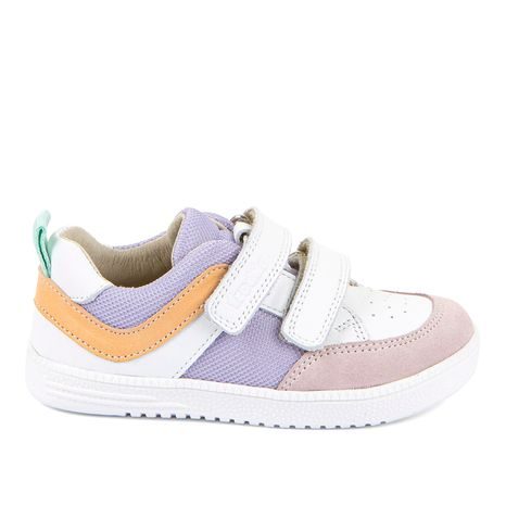 DIEVČENSKÉ BAREFOOT TEXTILNÉ TENISKY LOOP WHITE/LILA FRODDO G3130282-8