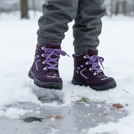 ZIMNÍ BOTY HUSKY, SUPERFIT, 3-09046-90, FIALOVÁ