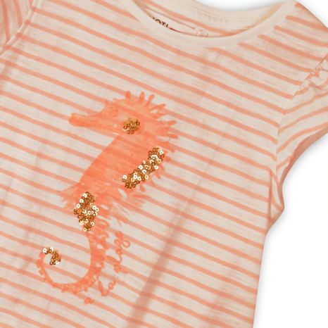 TRIČKO DÍVČÍ S KRÁTKÝM RUKÁVEM, MINOTI, SHELL 4, HOLKA