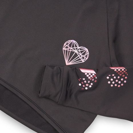 PULÓVER LÁNYOK RÖVIDÍTETT HOSSZÚSÁGÚ, SPORT, MINOTI, FÉLELEM NÉLKÜLI 1, FEKETE