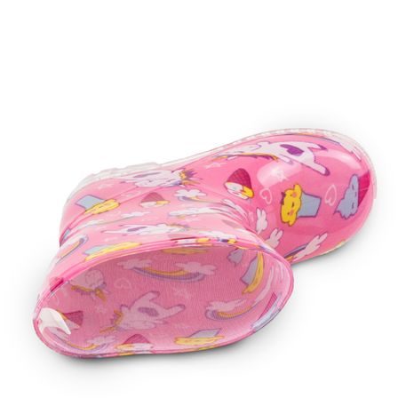 DÍVČÍ HOLÍNKY PVC - POTISK JEDNOROŽEC, PIDILIDI, PL0089-03, RŮŽOVÁ