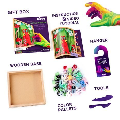 OKTO MODELOVÁNÍ MALÝ SVĚT V RÁMEČKU MOTIV "SKŘÍTEK" 21X21 CM, OKTO, W051112